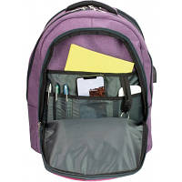 Рюкзак шкільний Cool For School 44x32x20 см 28 л Фіолетово-малиновий (CF86588-05), фото 5