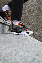 Чоловічі кросівки Nike Air Jordan 4 Retro Grey Найк Аір Джордан 4 Ретро Грей 41