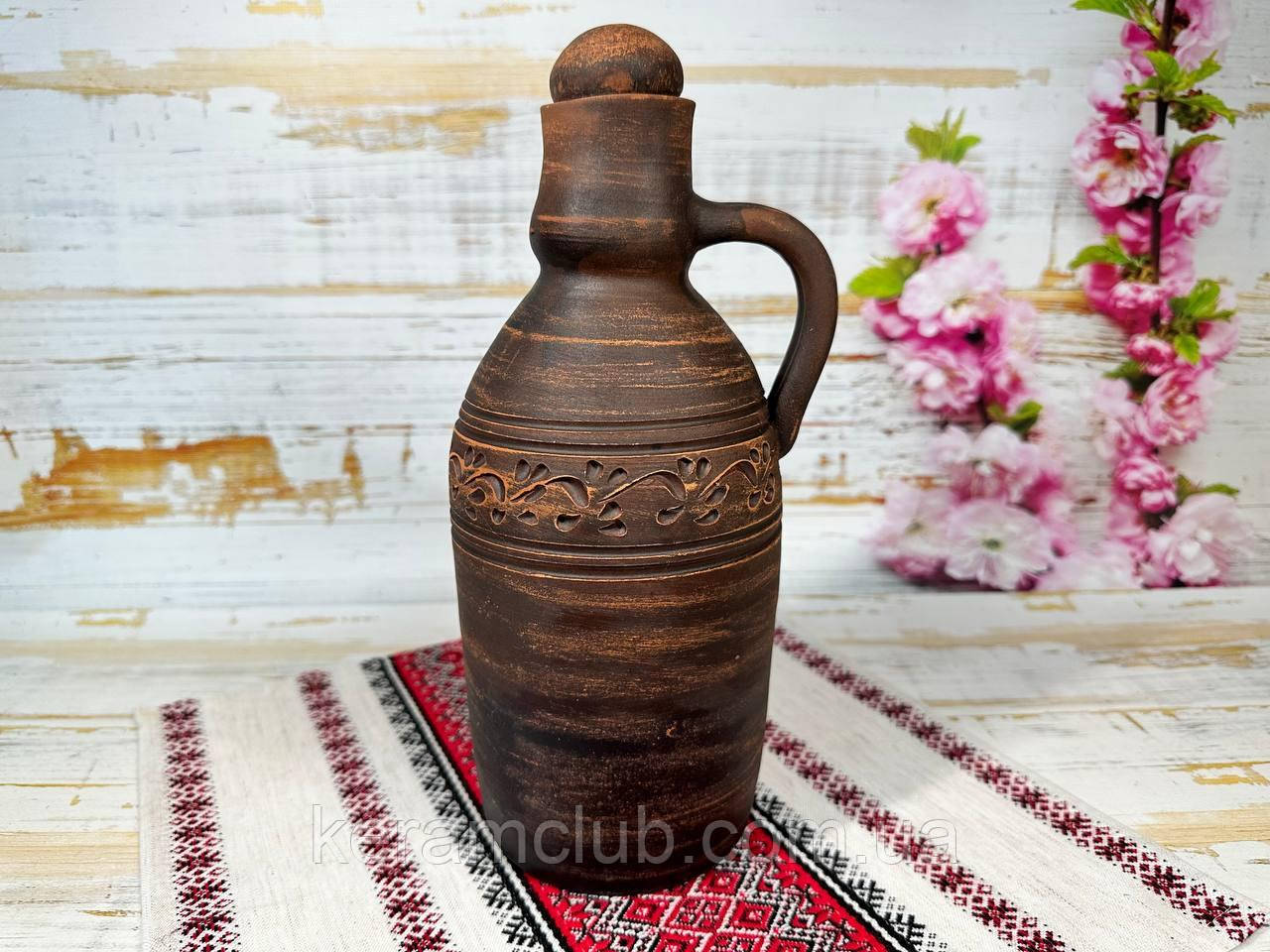 Штоф ручної роботи Керамклуб 1 л