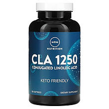 Кон'югована лінолева кислота MRM, Nutrition "CLA 1250" 1250 мг (180 гелевих капсул)