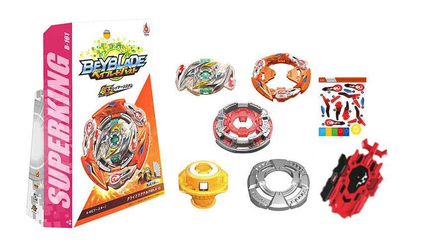 Beyblade В-161 Glide Ragnaruk SuperKing, Бейблейд B161- дзига Глайд Рагнарок із пусковим пристроєм на нитці