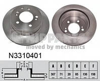 Гальмiвний диск NIPPARTS N3310401 SSANGYONG ACTYON I, SSANGYONG ACTYON I, SSANGYONG ACTYON I, SSANGYONG ACTYON