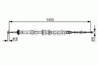 Гальмівний трос FIAT 500/Panda ''LH ''0.9-1.3 ''07>> BOSCH 1987482199 FIAT 500 (312), FIAT 500 (312), FIAT 500