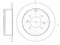 Диск тормозной HYUNDAI MATRIX/SONATA 03.1998-,KIA MAGENTIS 05.2001- задн. (пр-во REMSA) REMSA 675700 HYUNDAI