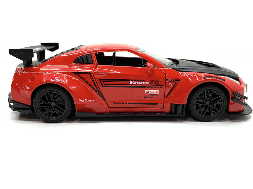 Машинка металлическая Авто Эксперт Nissan Gtr 1:24 свет/звук