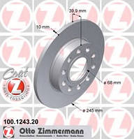 Диск тормозной ZIMMERMANN 100124320 AUDI A4 (8E2, B6), AUDI A4 (8E2, B6), AUDI A4 (8E2, B6), AUDI A4 (8E2,