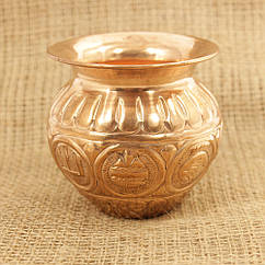 Мідна Чаша - мідна лота (ємкість) для настоювання води, декоративна ваза