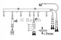 Комплект ВВ дротів B 323 BMW 320/325/528 ''2.0-2.7 ''81-93 BOSCH 0986356323 BMW 3 (E30), BMW 3 (E30), BMW 3