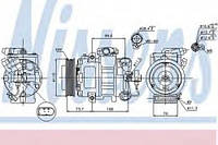 Компресор кондиціонера NISSENS 89026 AUDI A2 (8Z0), AUDI A2 (8Z0), AUDI A2 (8Z0), AUDI A2 (8Z0), AUDI A3