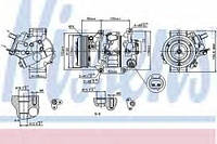 Компресор кондиціонера NISSENS 89314 TOYOTA AURIS (NRE15_, ZZE15_, ADE15_, ZRE15_, NDE15_), TOYOTA AURIS