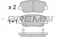 Комплект тормозных колодок, дисковый тормоз BREMSI BP3435 KIA SORENTO II (XM), KIA SORENTO II (XM), KIA