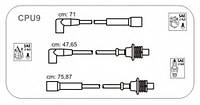 Комплект проводов зажигания Citroen BX, Peugeot 309,405 (SAE 6.3) JANMOR CPU9 CITROËN BX (XB-_), CITROËN BX