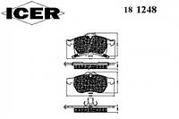 Комплект тормозных колодок, дисковый тормоз ICER 181248 OPEL ASTRA G кабрио (F67), OPEL ASTRA G кабрио (F67),