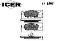 Комплект тормозных колодок, дисковый тормоз ICER 181508 FIAT DOBLO Cargo (223), FIAT DOBLO Cargo (223), FIAT