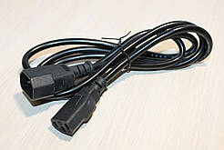 Кабель живлення PC-189 1.5m (0.75 mm) 220V компмонітор, UPS Black