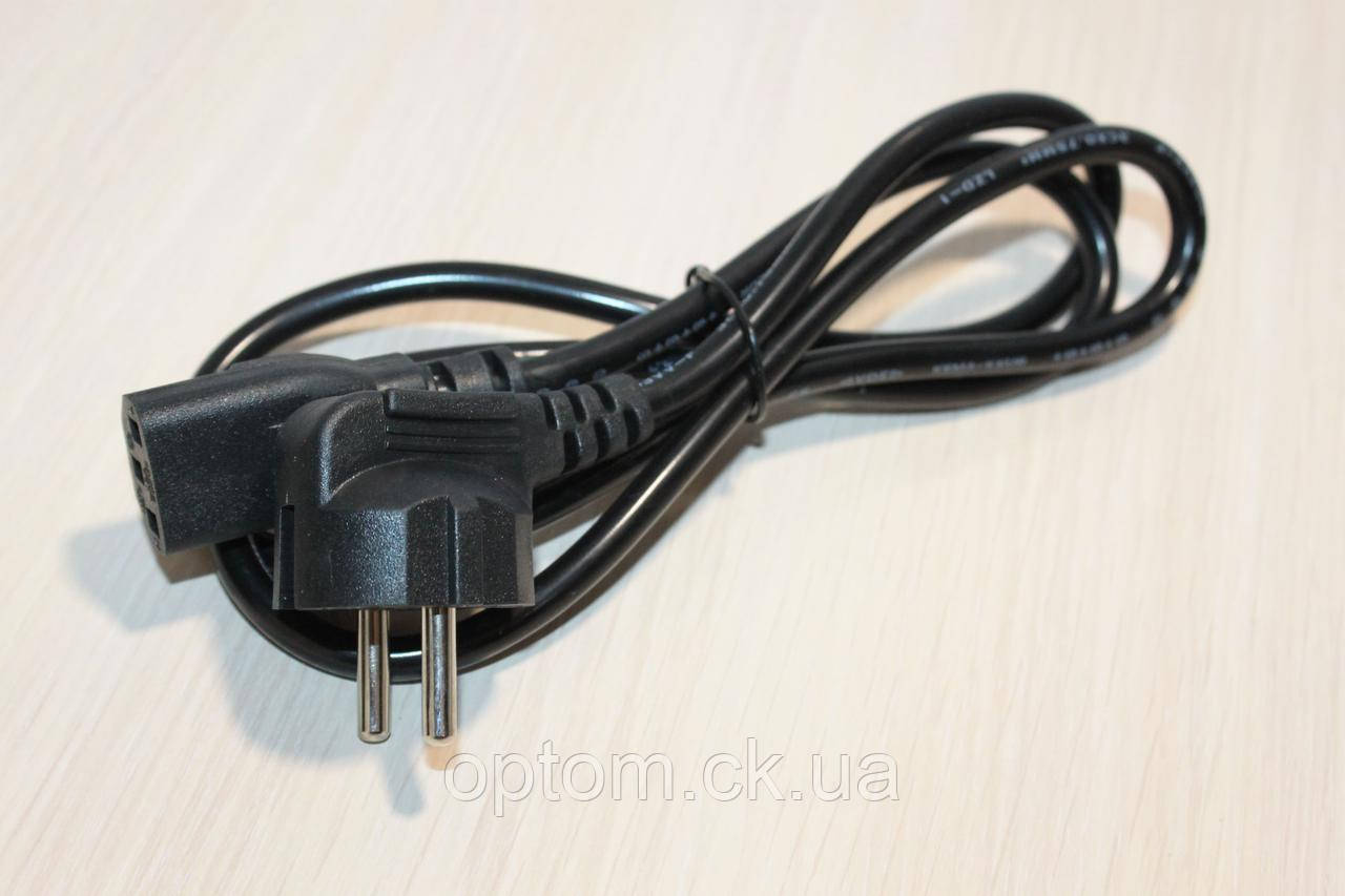 Кабель живлення PC-186 1.2m (0.75 mm) у розетку 220V