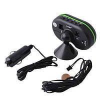 Автомобільний годинник VST-7009V підсвічування + 2 термометри + вольтметр, живлення від акумулятора авто 12В-24В