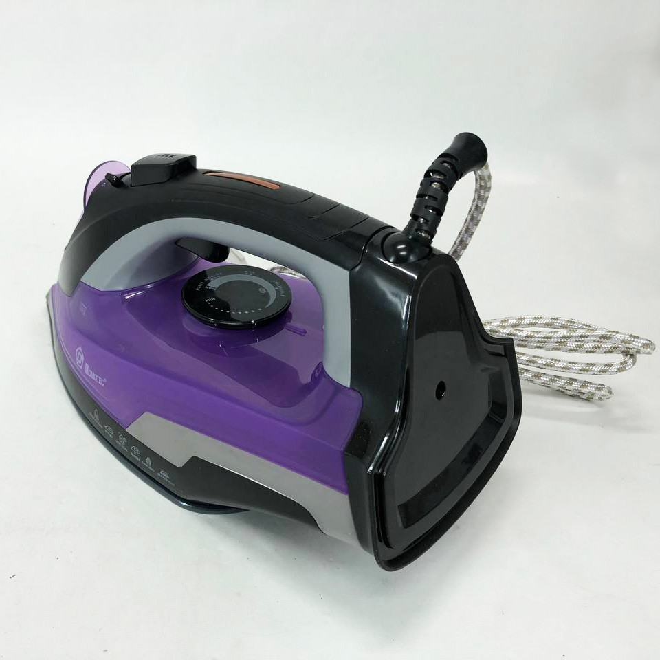 Праска з керамічним покриттям Domotec MS 2258 3000 Вт Фіолетова, праска з керамічною підошвою, фото 1