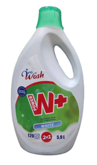 Гель для прання Ira Wash 5.9 л для білої білизни з ополіскувачем 4820230570083