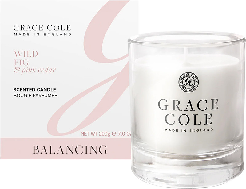 Свічка ароматизована Wild Fig & Pink Cedarr Grace Cole, 200 г, фото 1