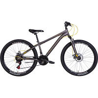 Велосипед Discovery 26" Rider AM DD рама-16" 2022 Dark Grey/Yellow (OPS-DIS-26-526)