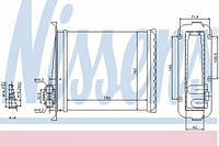 Радіатор пічки NISSENS 73640 VOLVO 850 (LS), VOLVO 850 (LS), VOLVO 850 (LS), VOLVO 850 (LS), VOLVO 850 (LS),