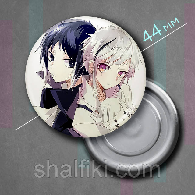 "Ацуши і Акутагава (Проза бродячих псів / Bungo stray dogs)" магніт круглий Ø44 мм