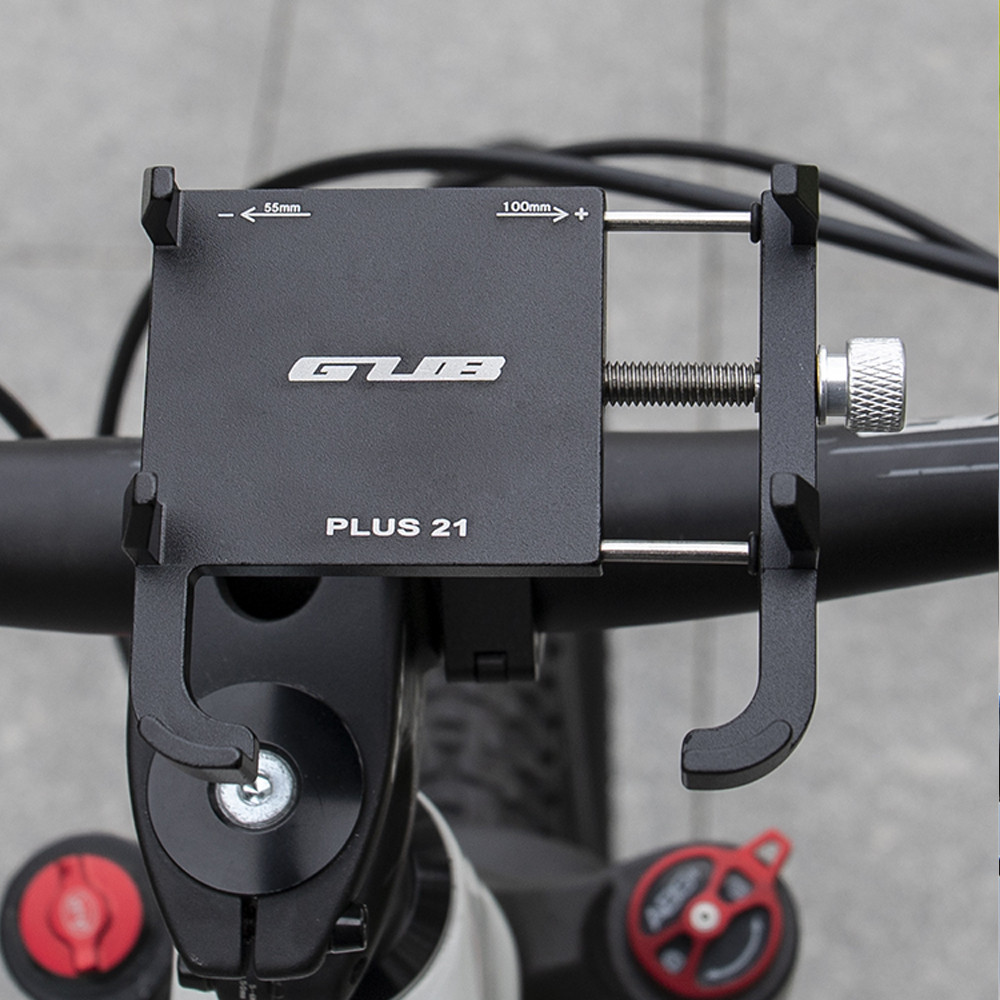 Тримач для телефона на велосипед мотоцикл GUB PLUS 21 [подовжені фіксатори]