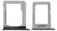 Держатель Sim-карты и карты памяти Samsung E500H Galaxy E5 черный на 1 Sim-карту комплект 2
