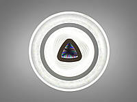 Круглая светодиодная люстра с 3D эффектом, цвет белый, 85W на 12м2 A018-500-LS