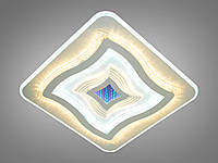 Светодиодная панель в спальню с 3D эффектом, цвет белый, 100W на 14м2 A017-500-LS