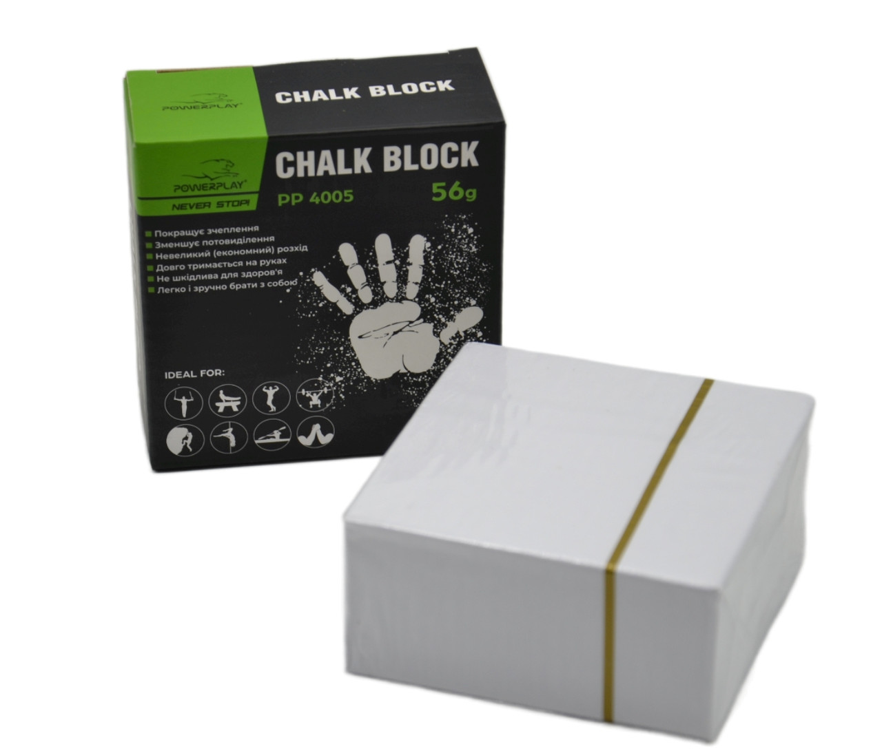 Магнезия-брикет PowerPlay 4005 Chalk Block 56 гalleg Качество - фото 5 - id-p1389139200