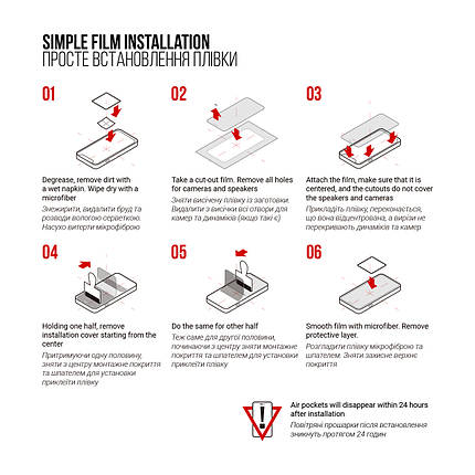 Гідрогелева плівка ArmorStandart для Xiaomi Amazfit Bip 5 (6 шт.) (ARM72008) прозора, фото 2