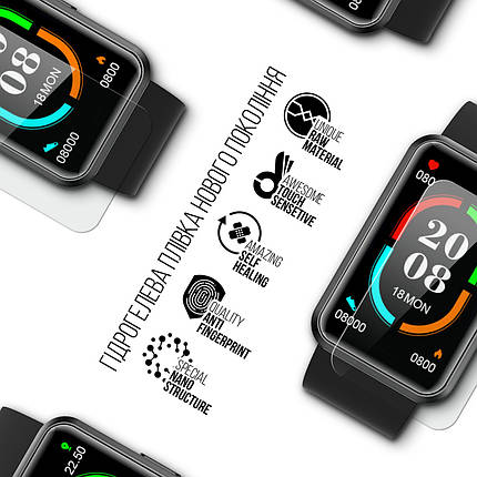 Гідрогелева плівка ArmorStandart для Blackview R5 46 mm 6 шт. (ARM68200) прозора, фото 2