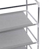 Тканинна шафа для взуття, кавова, фото 4