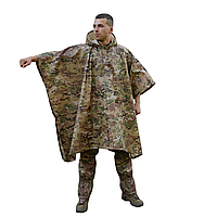 Пончо-дождевик с запаянными швами Kiborg Waterproof Multicam ТМ