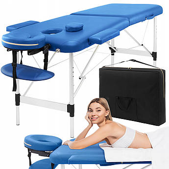 Масажний стіл складаний 4FIZJO Massage Table Alu W60 Blue (P-5907739318404)