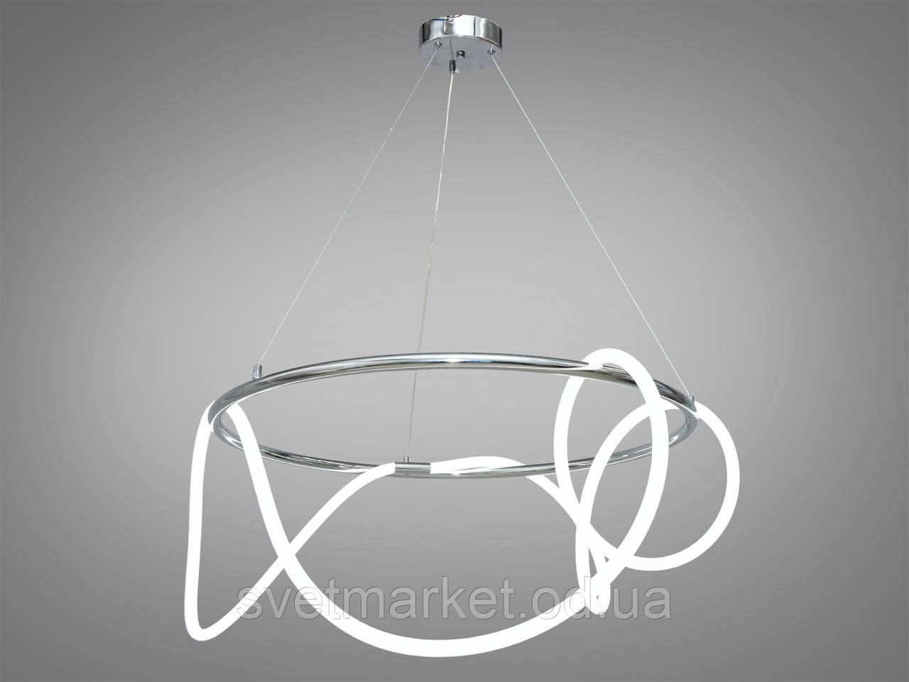 Дизайнерська світлодіодна люстра Y2101-600CH, фото 1