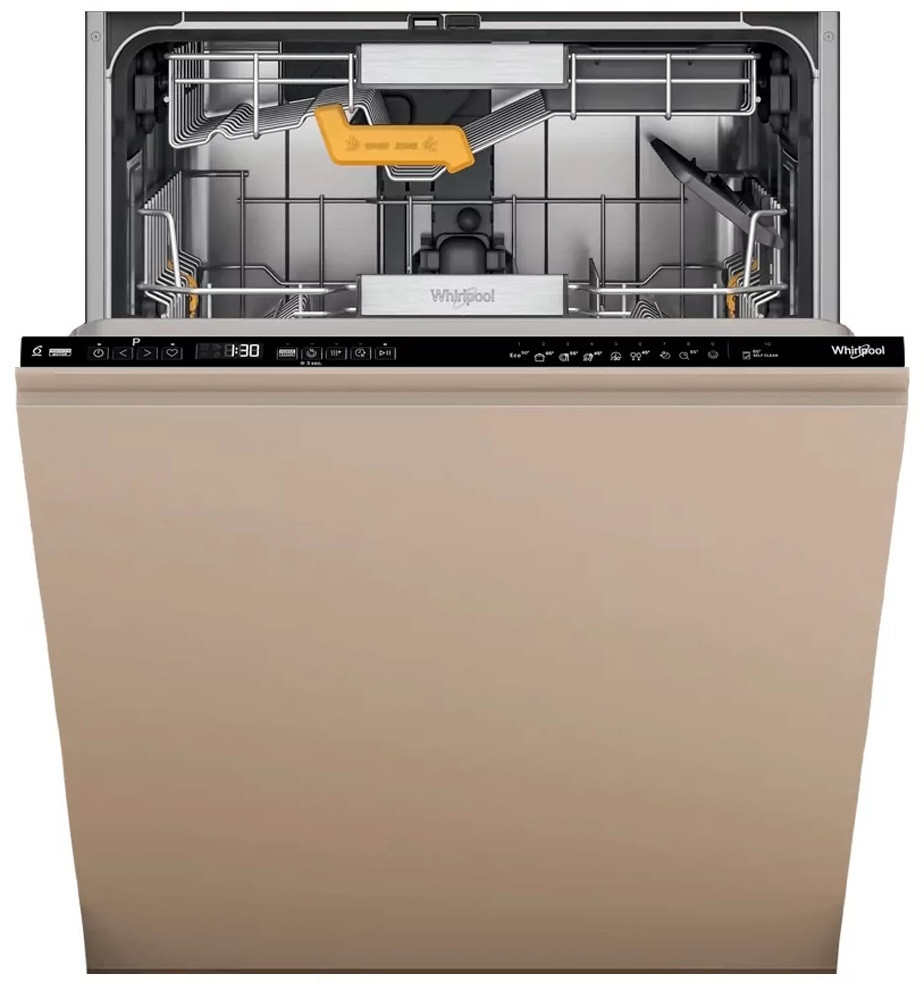 Whirlpool Посудомийна машина вбудовувана, 14компл., A+++, 60см, дисплей, 3й кошик, білий