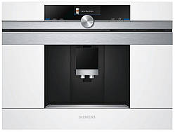 Siemens Кавомашина вбудовувана, 2.4л, зерно+мелена, автомат.капуч, LED-дисплей, авторецептів -30, білий