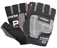 Перчатки для фитнеса Power System Fitness Grey/Black S