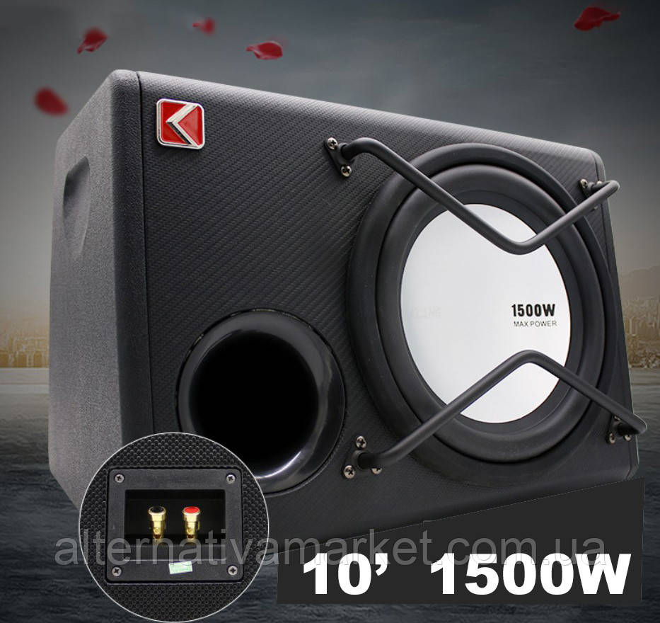 Пасивний сабвуфер KUERL K-V10PAS потужність 1500W (Фазоінверторний корпус), фото 1