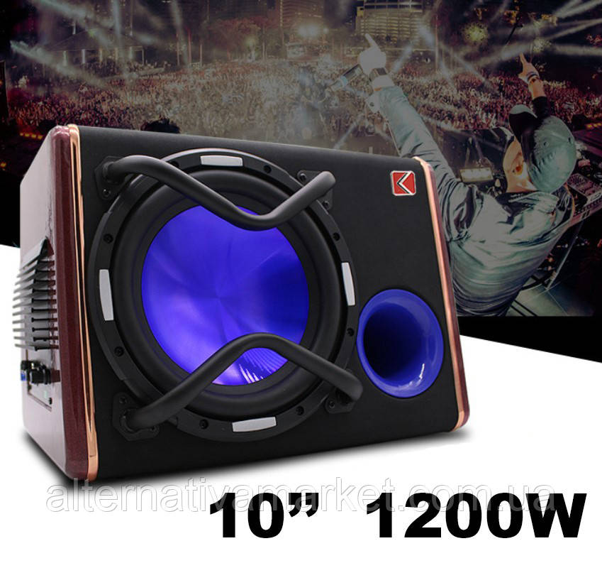 Активний сабвуфер KUERL KL-V10 note потужність 1200W (Фазоінверторний корпус), фото 1