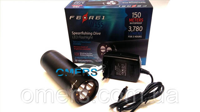 Фонарь Ferei W155 жёлтый свет 3780 Lm для подводной охоты Фонарь Ferei W155 жёлтый свет 3780 Lm для подводной охоты