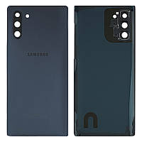 Задняя крышка Samsung Galaxy Note 10 N970F черная оригинал Китай со стеклом камеры