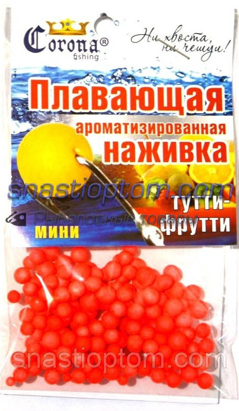 Кульки із пінопласту Корона, Тутті-фрутті, mini, (4-6мм)