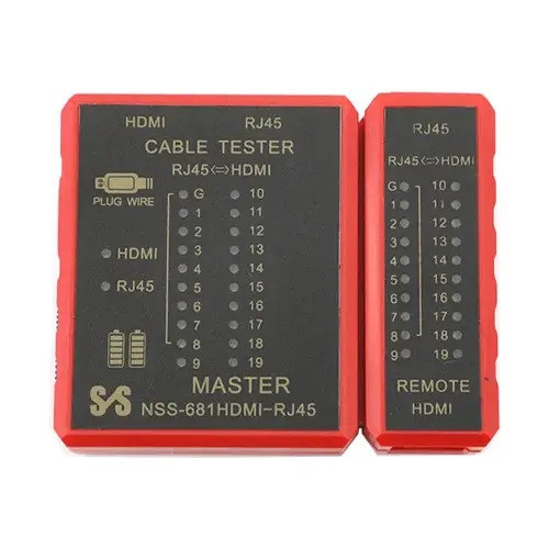 Тестер HDMI кабелів і витої пари RJ45, NSS-681 HDMI-RJ45