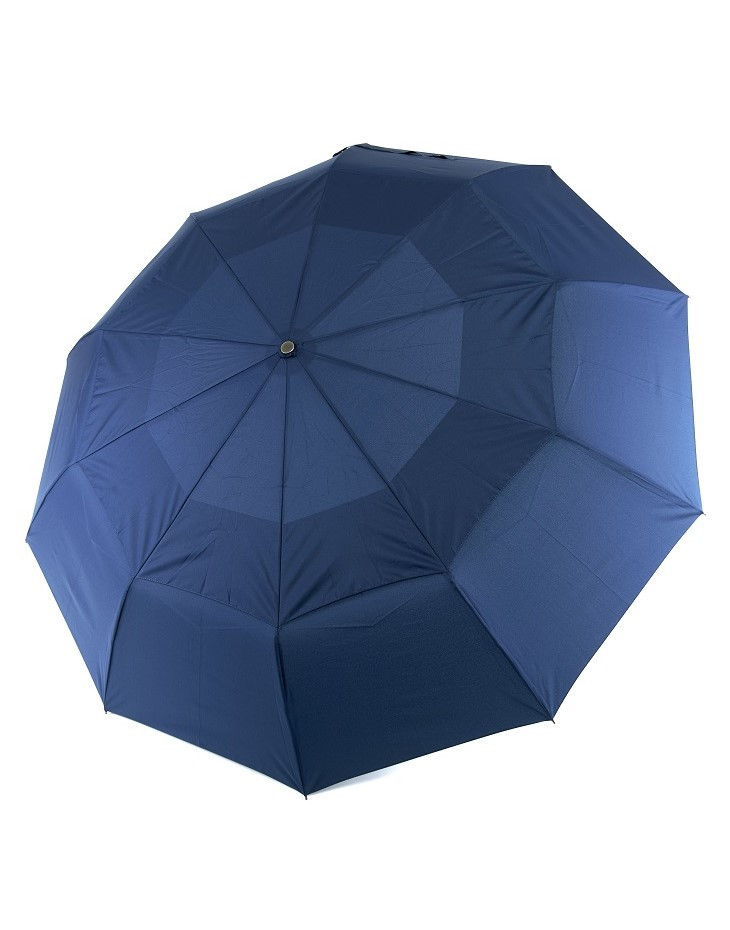 Парасолька автомат сімейна (Президентська) Parachase №3236 Синій, купол з вітровим клапаном, на 10 спиць, пряма дерев'яна ручка,, фото 1