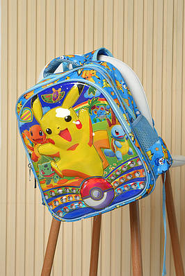 Рюкзак дитячий для хлопчика ортопедичний блакитного кольору 163934T Безкоштовна доставка
