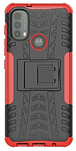 PC + TPU чохол Armor на Motorola E40 червоний, фото 4